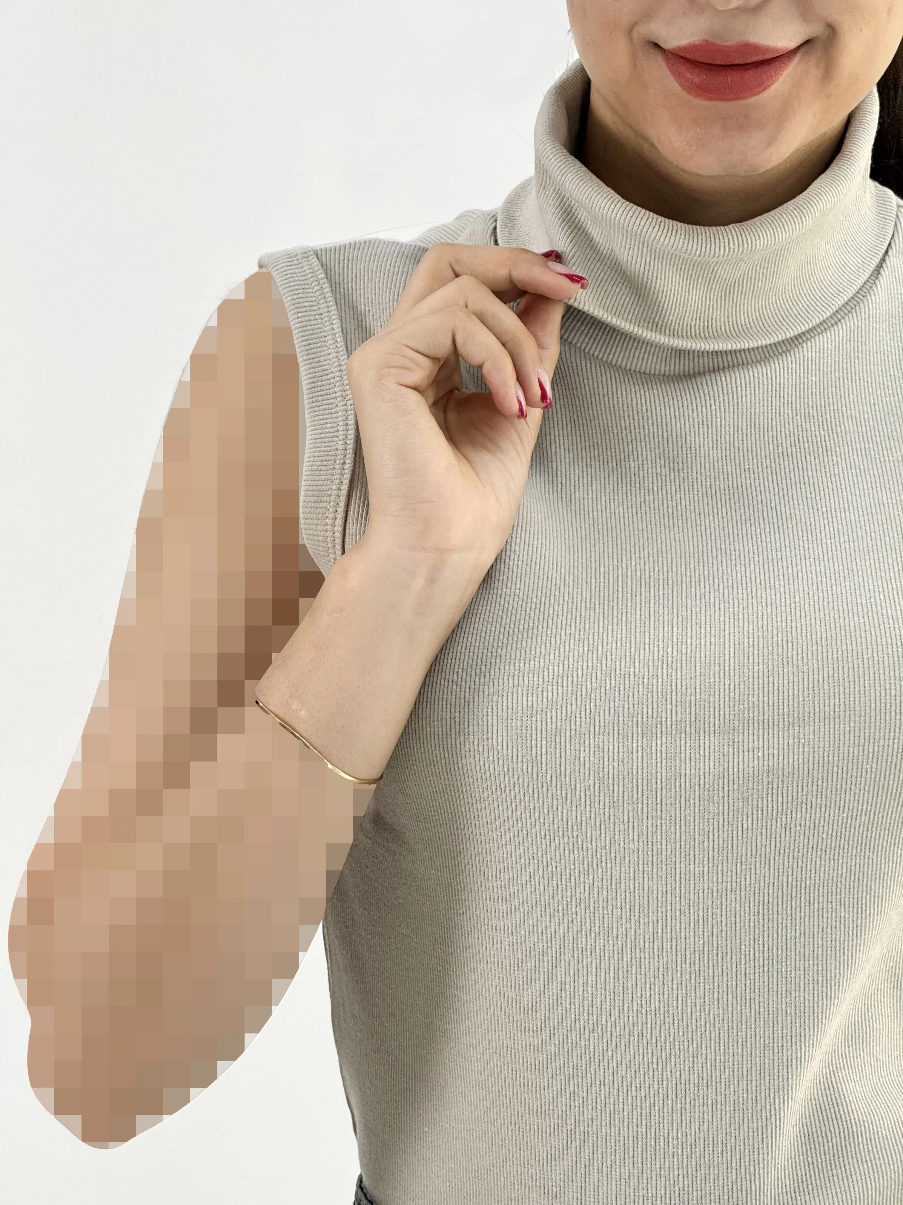 تاپ زنانه یقه اسکی رزین فانریپ|آراسز